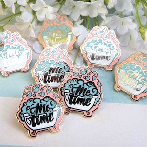 Seconds Me Time Hard Enamel Pin l Bubble Bath Pin l B & C Grade