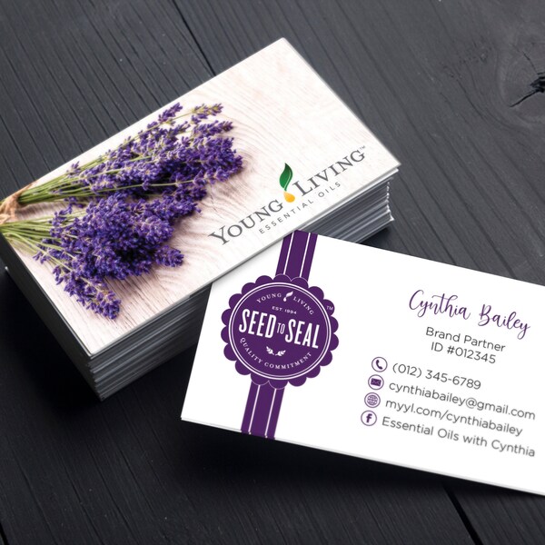 Young Living Business Cards - Etsy
