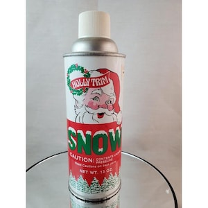 Holly Trim Snow Spray 13 Oz Can For Holiday Décor Crafts Artificial Snow For Trees & Wreaths