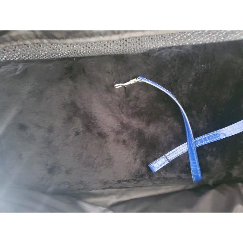 Bolso de lujo para mascotas de Donald Pliner, de piel de cocodrilo azul italiana, para bebé imagen 9