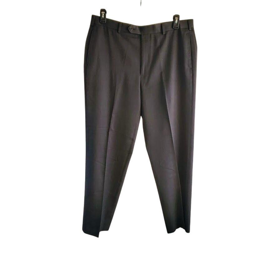 Brooks Brothers 1818 Madison Fit Dress Pants – Men’s 100% Wool Trousers, Classic Fit 35/32
