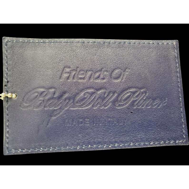 Bolso de lujo para mascotas de Donald Pliner, de piel de cocodrilo azul italiana, para bebé imagen 2