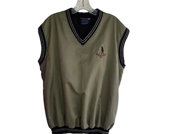 Muirfield Scotland Golf Vest Sunderland Pullover Windbreaker Mens Large