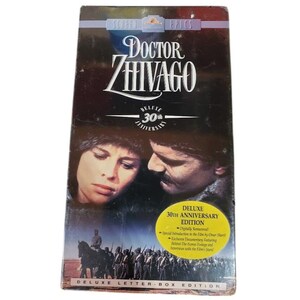 Doctor Zhivago VHS 30th Anniversary Deluxe Edition Sealed MGM 1995 Letterbox