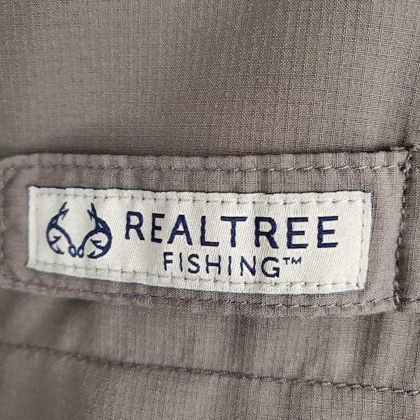 Staghorn Realtree Chemise de pêche boutonnée à manches courtes pour homme