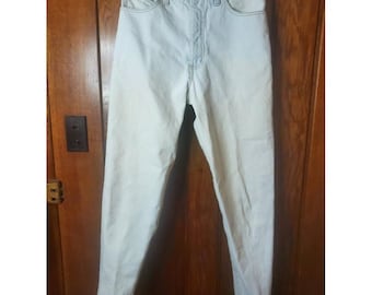 Vintage Georges Marciano For GUESS! Acid Wash Jeans Size 29 High Waist Denim Pants Distressed Retro Style