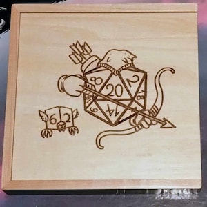 Ranger D&D RPG wooden Dice Tray