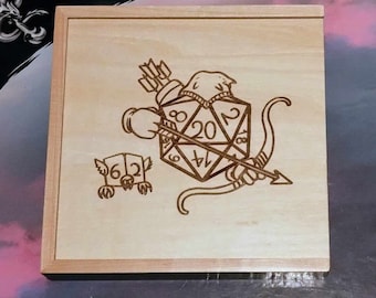 Ranger D&D RPG wooden Dice Tray