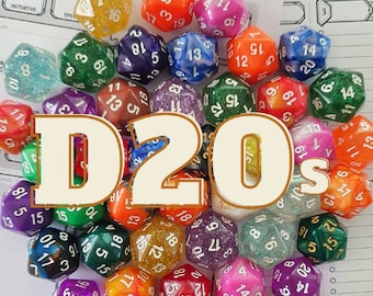 W20 3er Set DND Rollenspiel Würfel