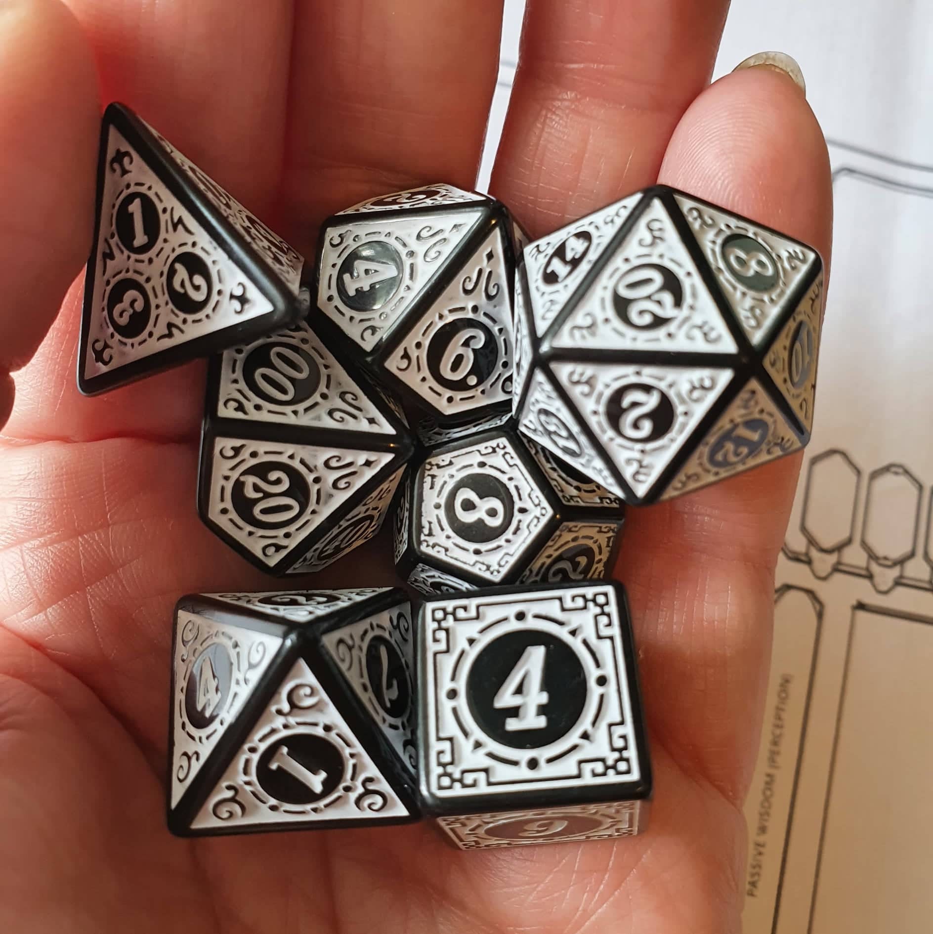 Aztec Dungeons & Dragons 7 Piece Dice Set - Etsy