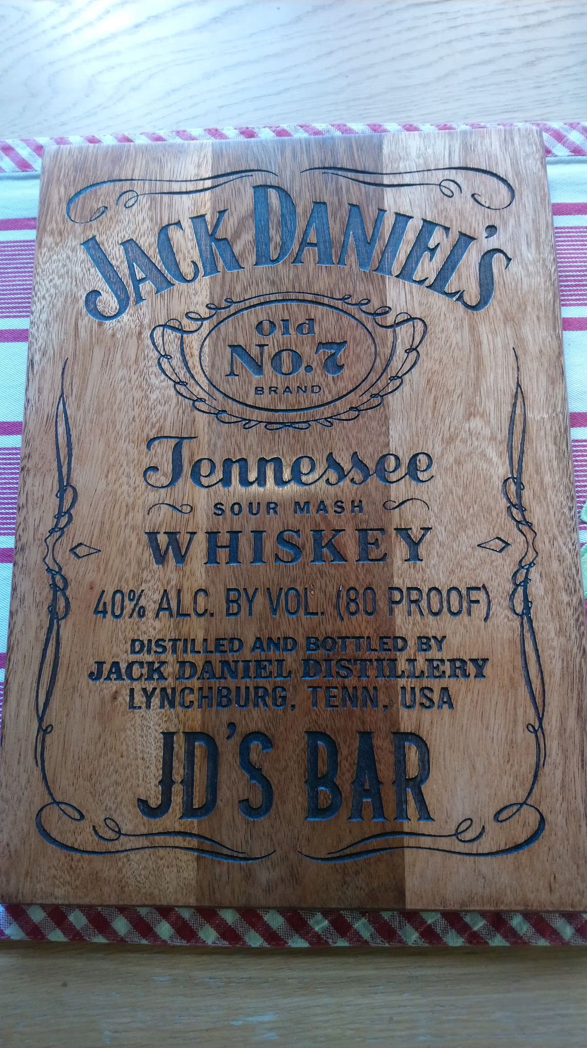 Jack Daniel's Whiskey Label Personalised Engraved - Etsy UK