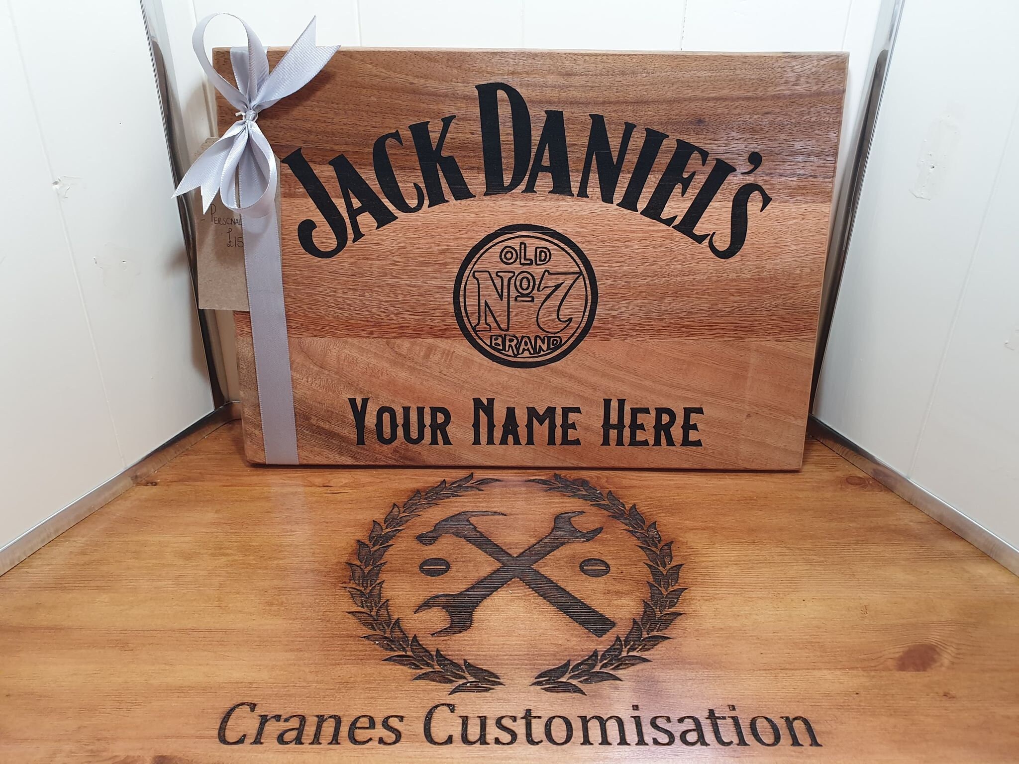 Jack Daniel's Old No 7 Personalised Engraved Wooden - Etsy