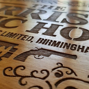 Peaky Blinders the Garrison Engraved Wooden Sign - Etsy