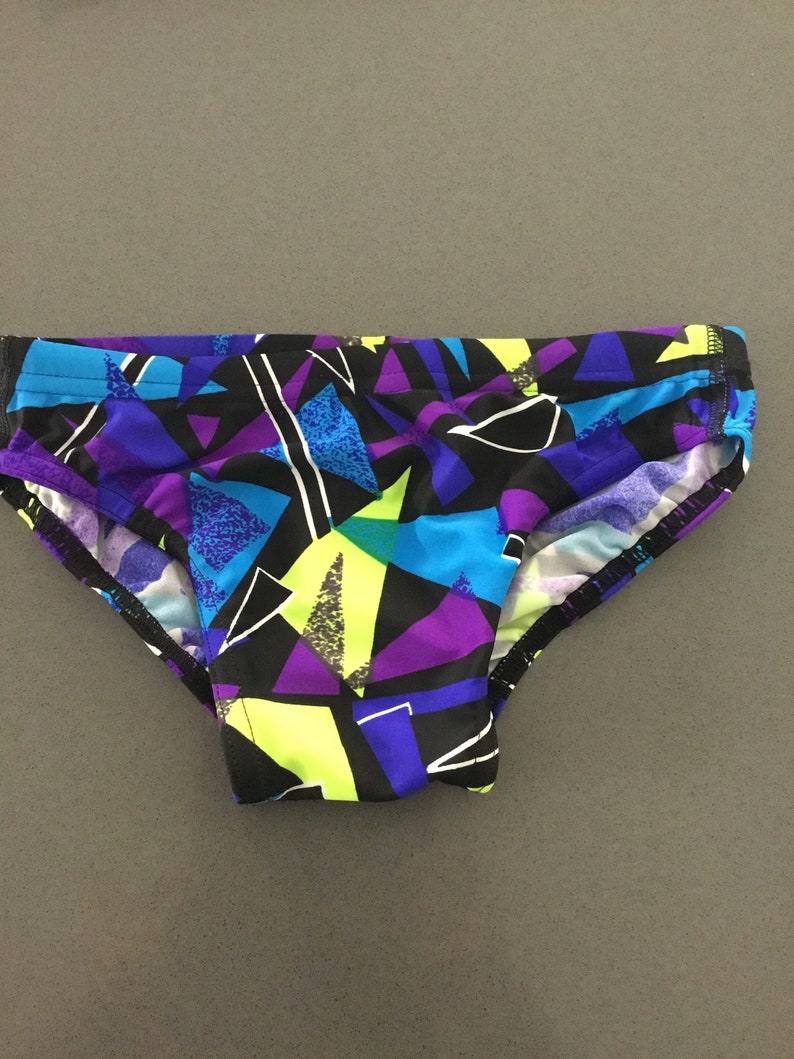 Boys blue geo swimsuit
