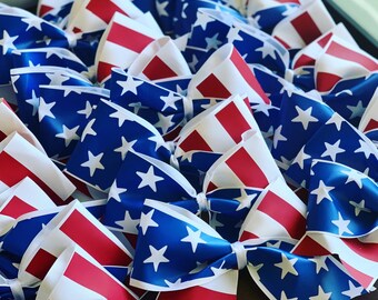 American Flag Bows