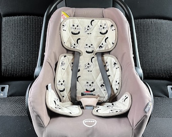 Baby Car Seat Cover Linen | Durable Infant Car Seat Insert | Car Seat Insert for Baby | Newborn Gift Idea Baby Shower Gift New Parents Gift