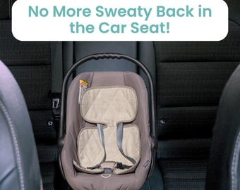 Organic Baby Car Seat Cover Made of Linen Durable Infant Car Seat Insert Anti-sweat Pad | Car Seat Swaddle for Newborns Car Seat Cover Baby