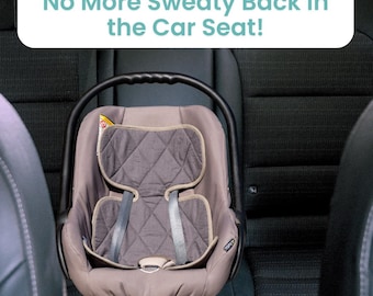 Linen Baby Car Seat Insert Cooling Infant Car Seat Insert Car Seat Liner for Baby | Car Seat Swaddle for Newborns Infant carrier pad