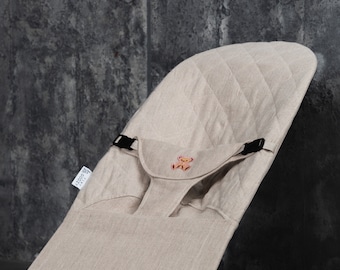 Linen Baby Bjorn Bouncer Cover | Baby Gift Idea | Newborn Gift Idea | Newborn Baby Seat Bouncer Cover | Linen Baby Gift Idea Gender Reveal