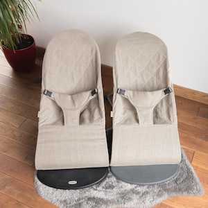 2 Capas de Linho Adequadas para Cadeirinha de Bebê | Presente para Gêmeos Capa de Linho | Presente para Gêmeos Menino Menina | Capa de Linho para Cadeirinha de Bebê | Conjunto para Gêmeos
