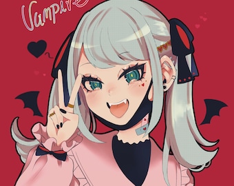 DECO27 Vampire Vocalist Miku Print
