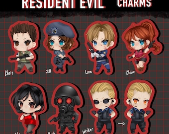 Resident Evil Epoxy Acrylic Charms