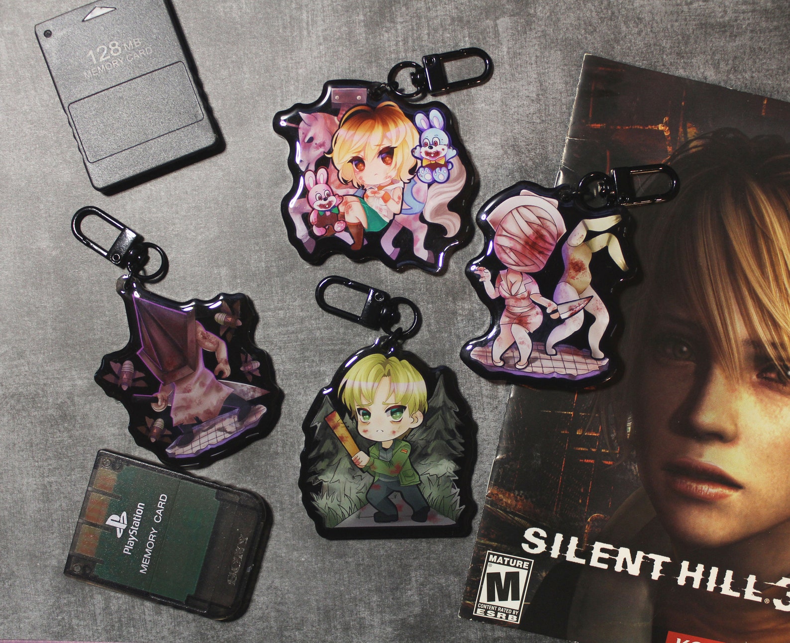 Silent Hill - 2.5" Acrylic Epoxy Charm