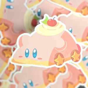 Kirby in the forgotten land, Car Cake sticker