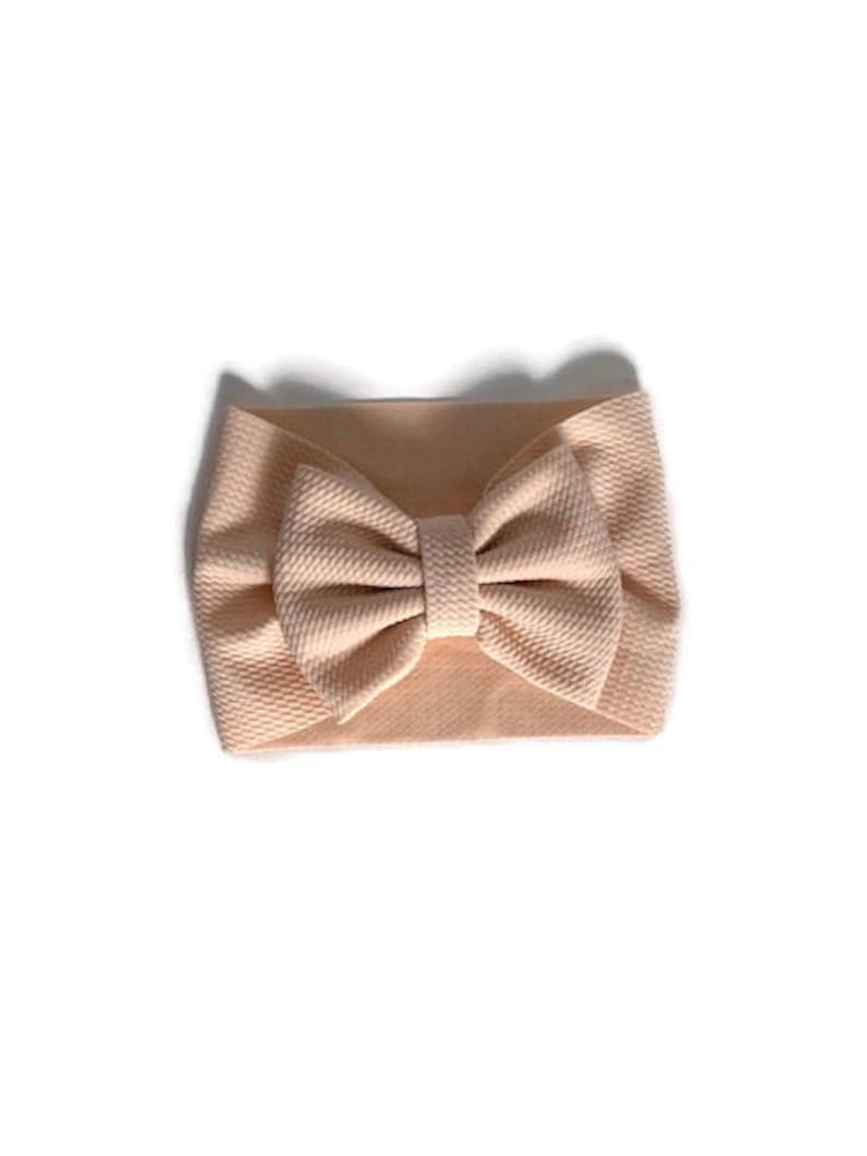 Taupe Bow Headband Large Bows Turban Bows Turban Headwrap Oversized Baby Bows Big Bows 5 Baby Bows Nude