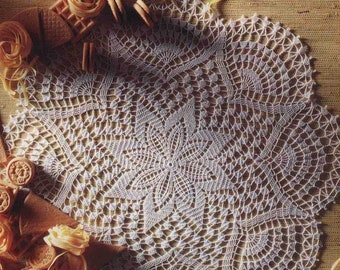 Crochet doily PATTERN, Instant PDF doily, crochet Tablecloth PATTERN, Ukrainian shop