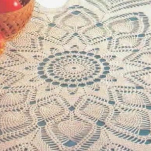 Crochet doily PATTERN, Instant PDF doily, crochet Tablecloth PATTERN, Ukrainian shop zdjęcie 3