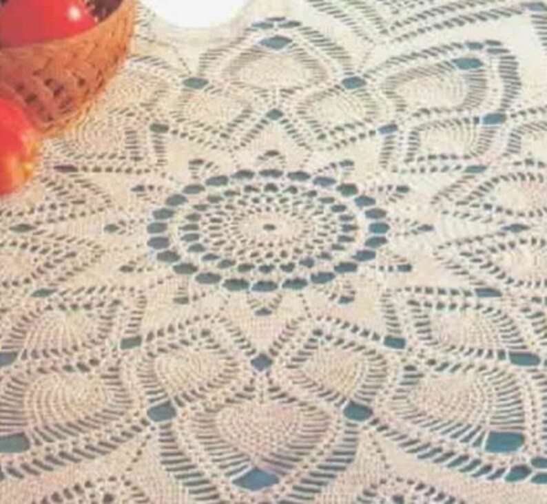 Crochet doily PATTERN, Instant PDF doily, crochet Tablecloth PATTERN, Ukrainian shop zdjęcie 3