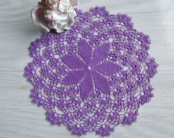 Crochet doily PATTERN, Instant PDF doily, crochet Leaves PATTERN, Ukrainian shop