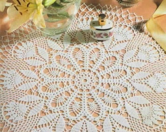 Crochet doily PATTERN, Instant PDF doily, crochet Leaves PATTERN, Ukrainian shop