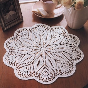 Crochet doily PATTERN, Instant PDF doily, crochet Tablecloth PATTERN, Ukrainian shop