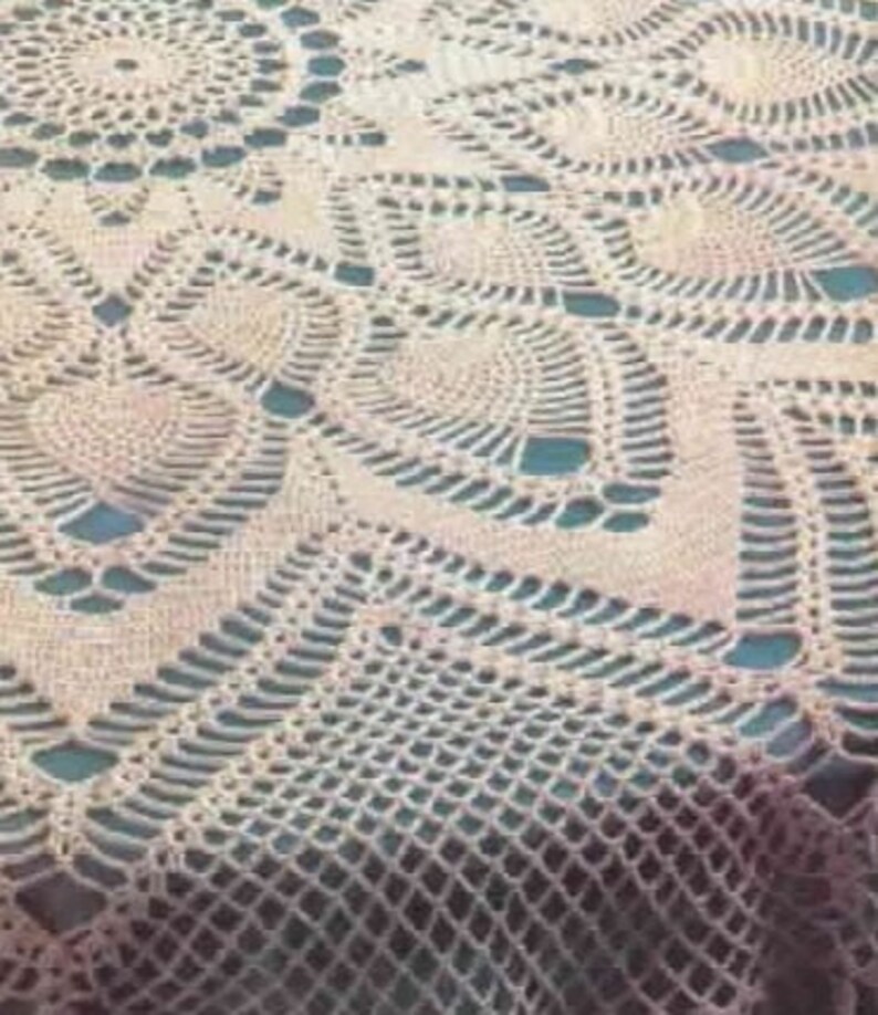 Crochet doily PATTERN, Instant PDF doily, crochet Tablecloth PATTERN, Ukrainian shop zdjęcie 4