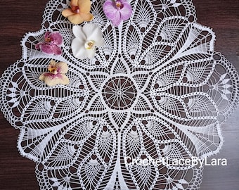 Crochet doily PATTERN, Instant PDF doily, crochet Tablecloth PATTERN, Ukrainian shop
