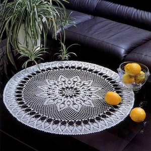 Crochet doily PATTERN, Instant PDF doily, crochet Tablecloth PATTERN, Ukrainian shop