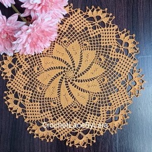 Crochet doily PATTERN, Instant PDF file, Ukrainian SHOP