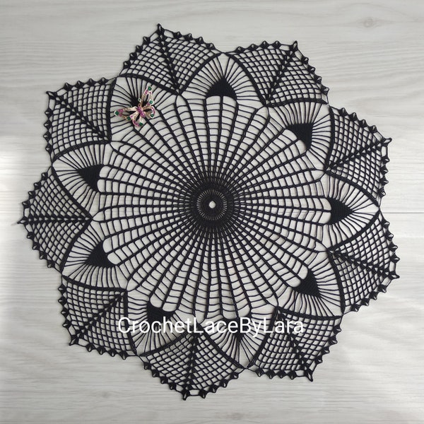 Crochet doily PATTERN, Instant PDF doily, crochet spiderweb  PATTERN, Ukrainian shop
