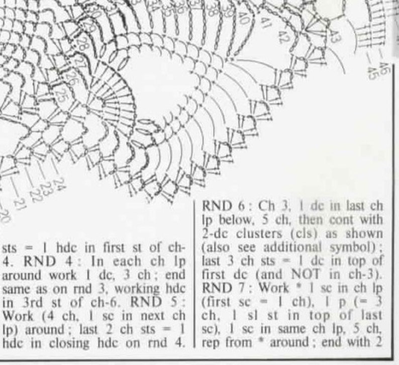 Crochet doily PATTERN, Instant PDF doily, crochet Tablecloth PATTERN, Ukrainian shop zdjęcie 5