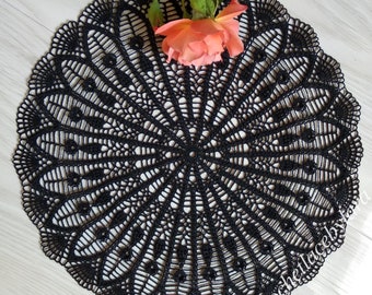 Crochet doily PATTERN, Instant PDF doily, crochet Leaves PATTERN, Ukrainian shop