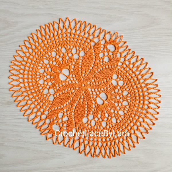 Napperon au crochet MOTIF, napperon PDF instantané, napperon au crochet MOTIF paon, boutique ukrainienne