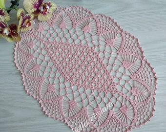 Crochet doily PATTERN, Instant PDF doily, crochet Leaves PATTERN, Ukrainian shop