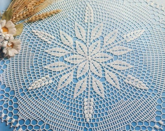 Crochet doily PATTERN, Instant PDF doily, crochet Leaves PATTERN, Ukrainian shop