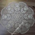 Crochet doily PATTERN, Instant PDF doily, crochet Tulips PATTERN
