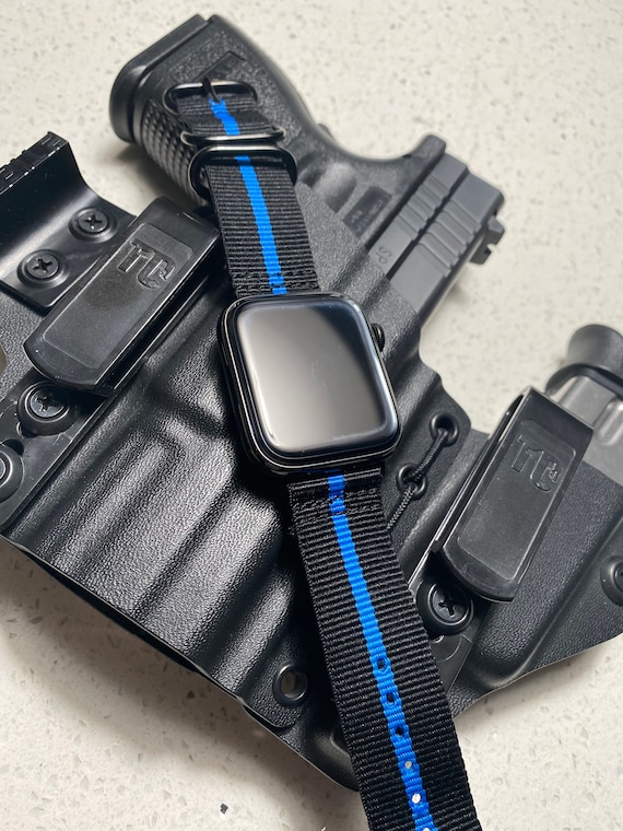 Thin Blue Line Apple Watch Band. Blue Lives Matter 42/44MM Etsy