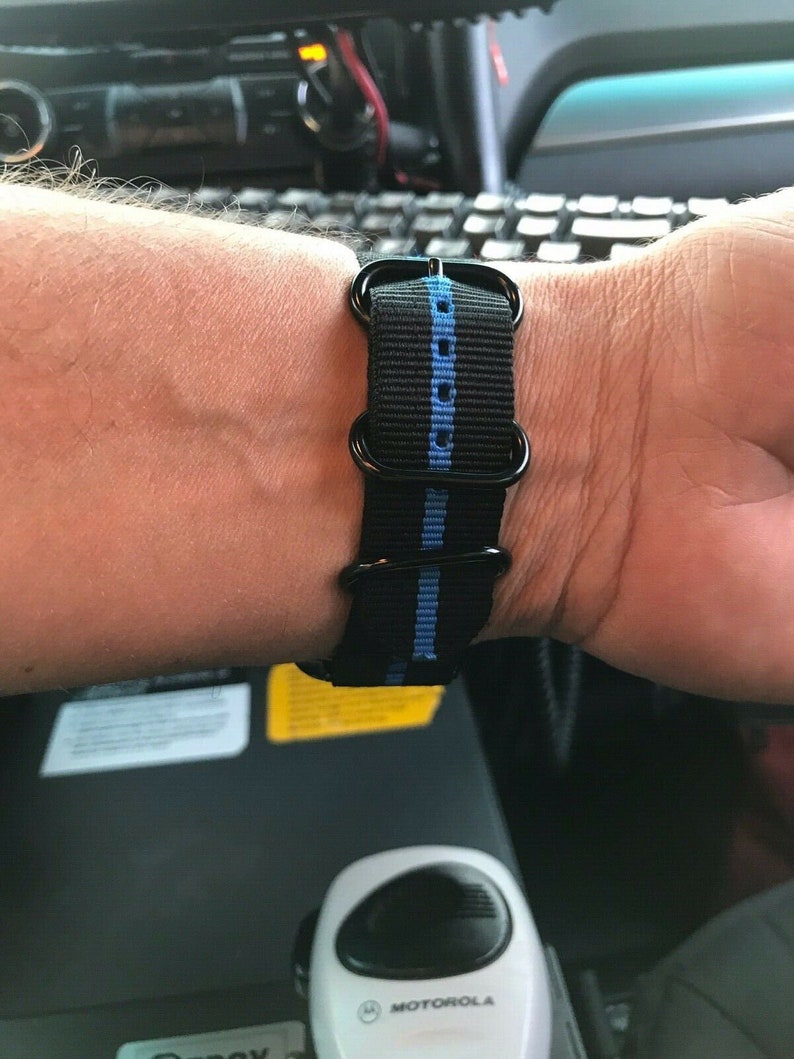 Thin Blue Line Apple Watch Band. Blue Lives Matter 42/44MM Etsy