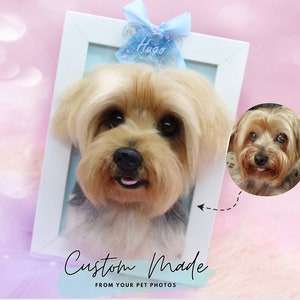 Custom Needle Felted Pet portrait, pet portrait, Pet Memorial,Pet Loss Gift, Felted Animals,Birthday Gift