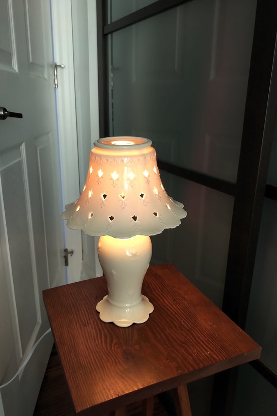 Skye Mcghie cream Lace Lamp Etsy